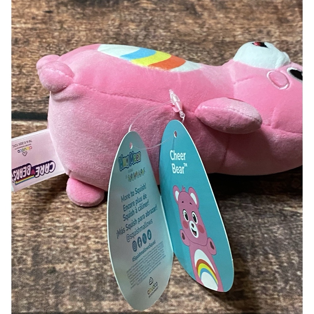 Squishmallows Hug Mees Care Bears "Cheer Bear" 6 inch Plush Toy New - Picture 15 of 16